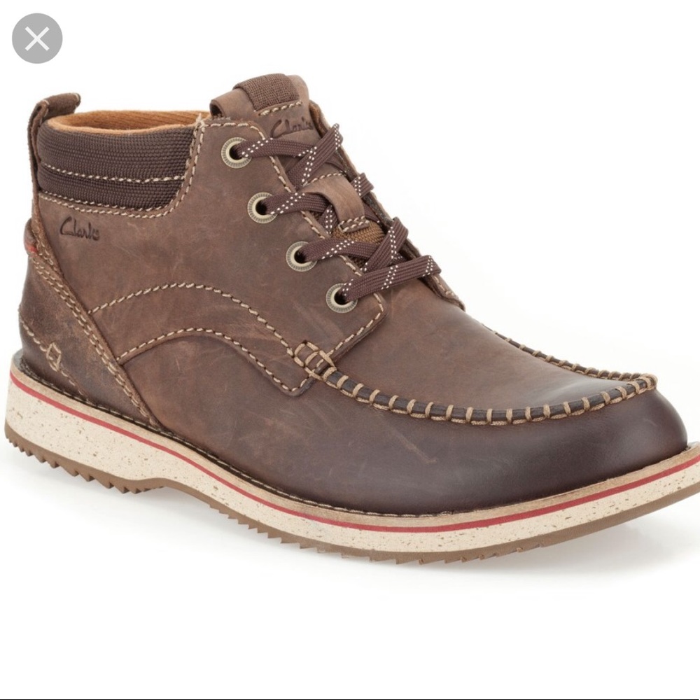 Clarks Brown Leather Boots